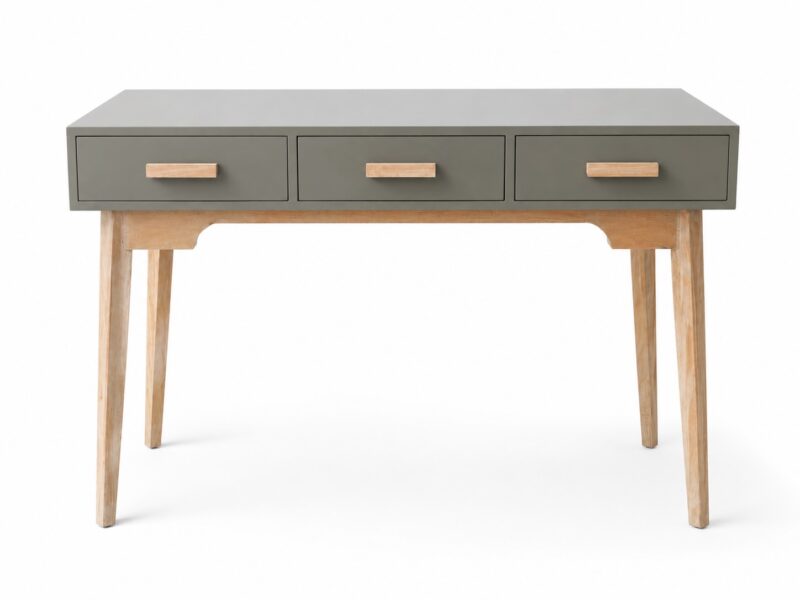 Kenton Server in Grey with natural spruce legs