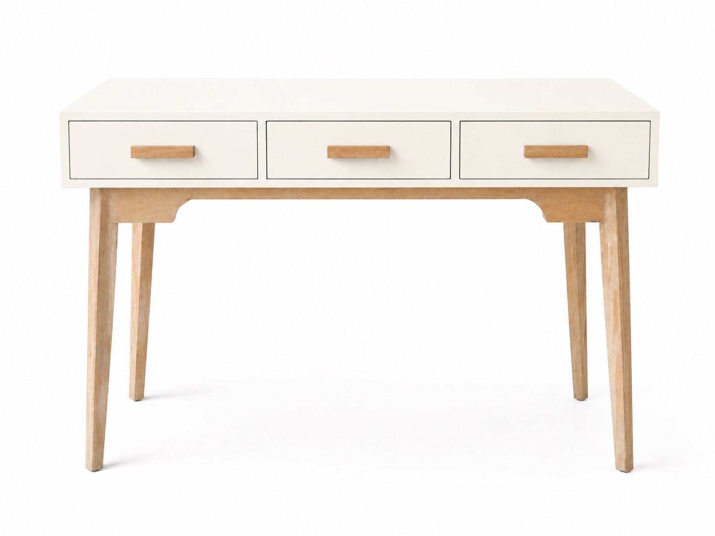 Kenton Server in Ivory White with natural spruce legs