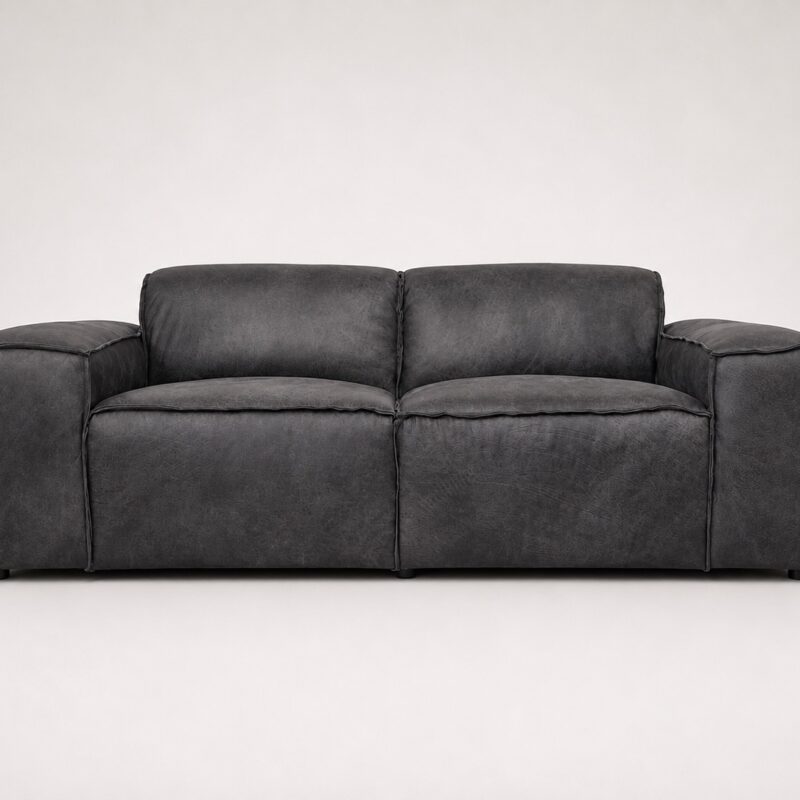 Hudson Leather Sofa - Front View