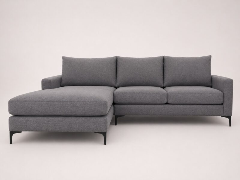Urban Daybed Sofa in grey fabric - front view