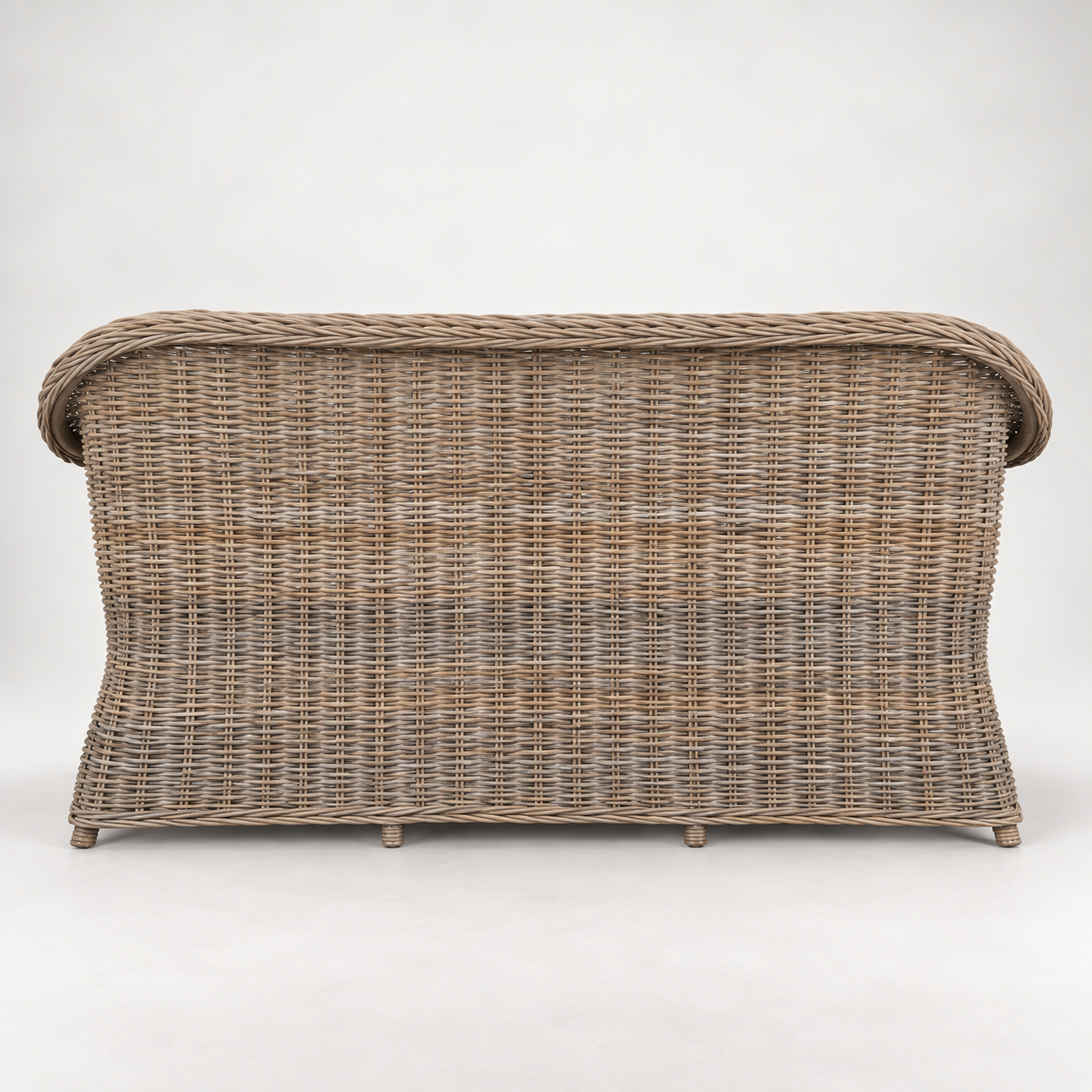 Hampton Full Cane Bench - Rear View