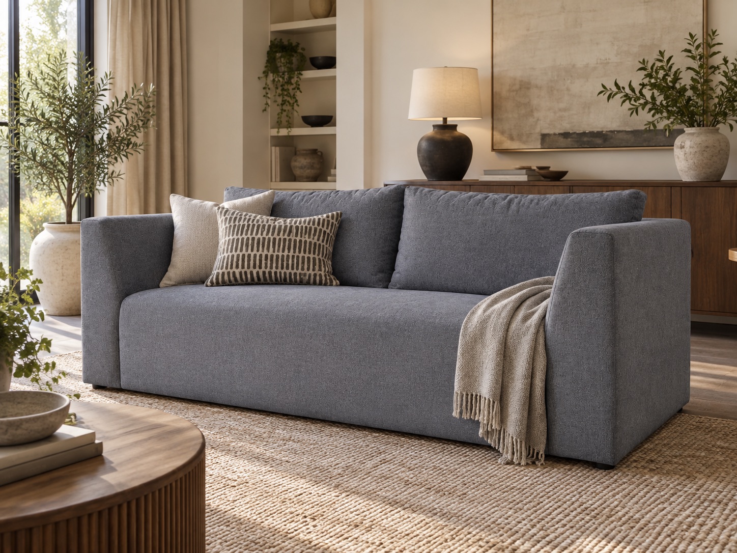 penn 3 seater sofa - slate - Product View