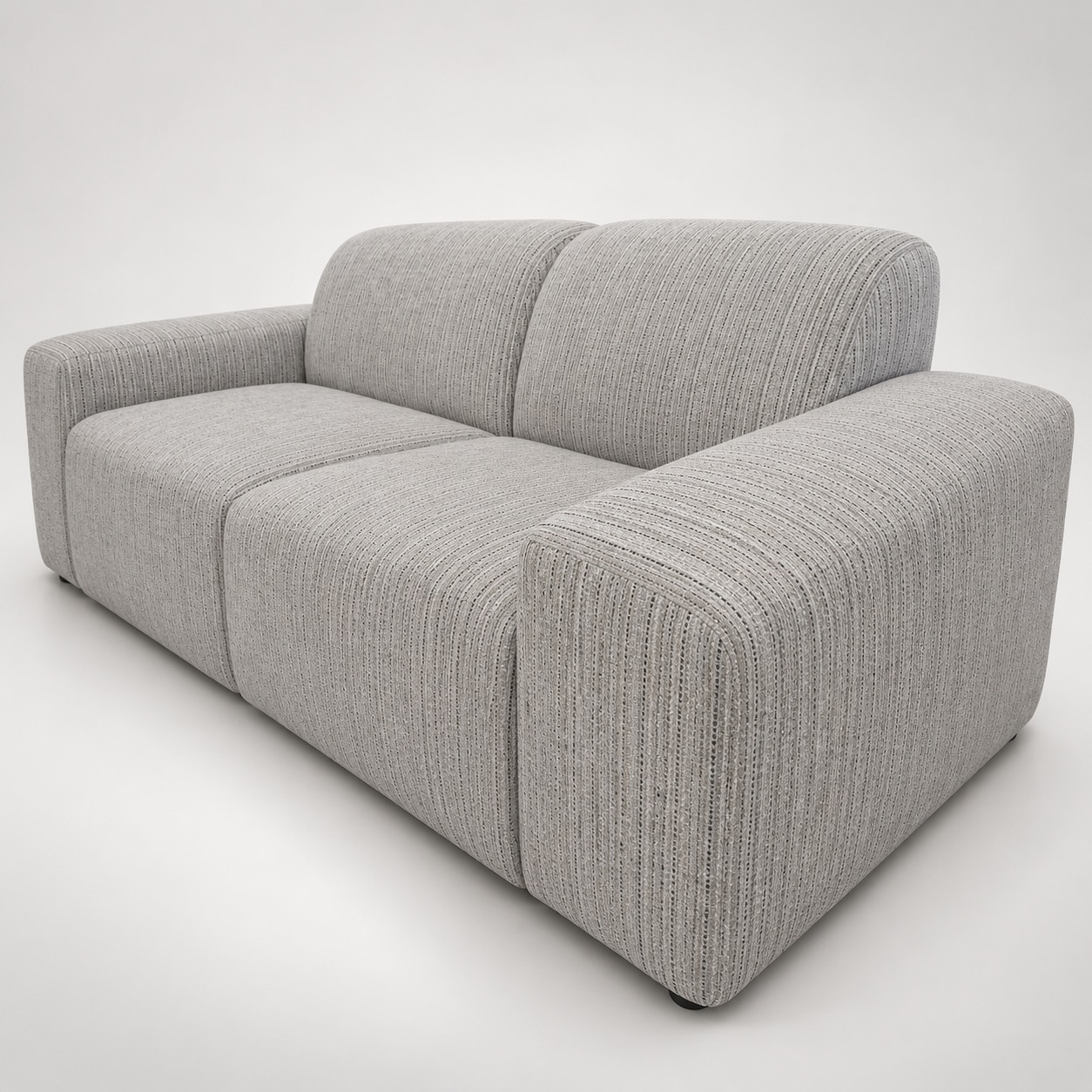 Brittany Two Seater Sofa - Pebble Weave - Detail View