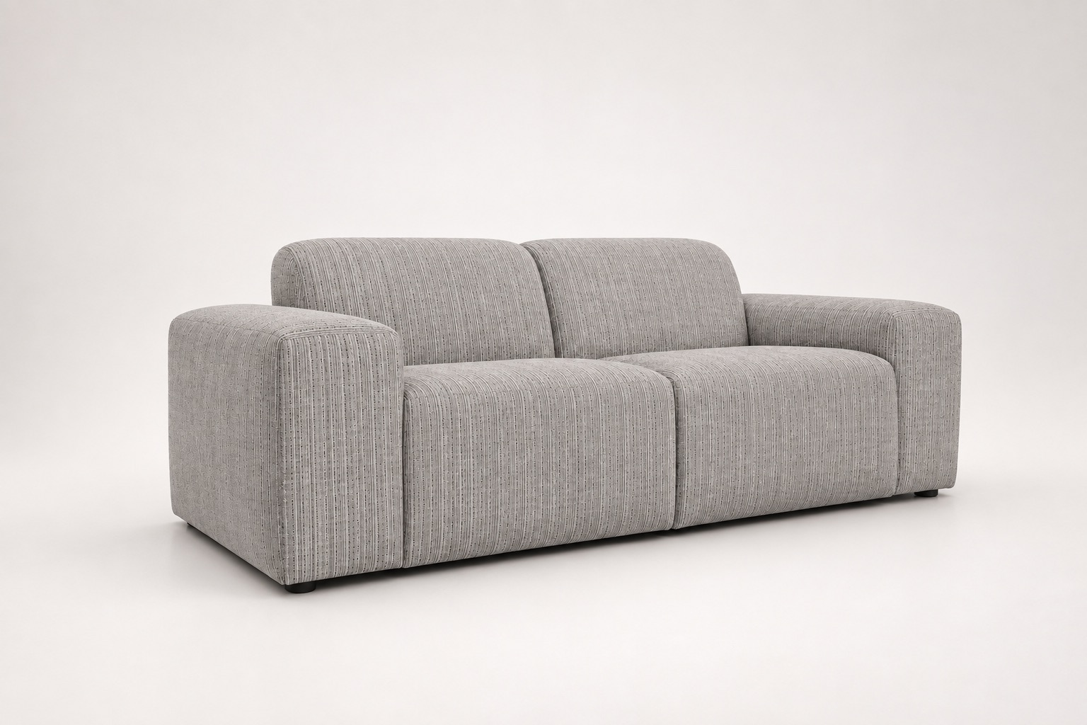 Brittany Two Seater Sofa - Pebble Weave - Left View