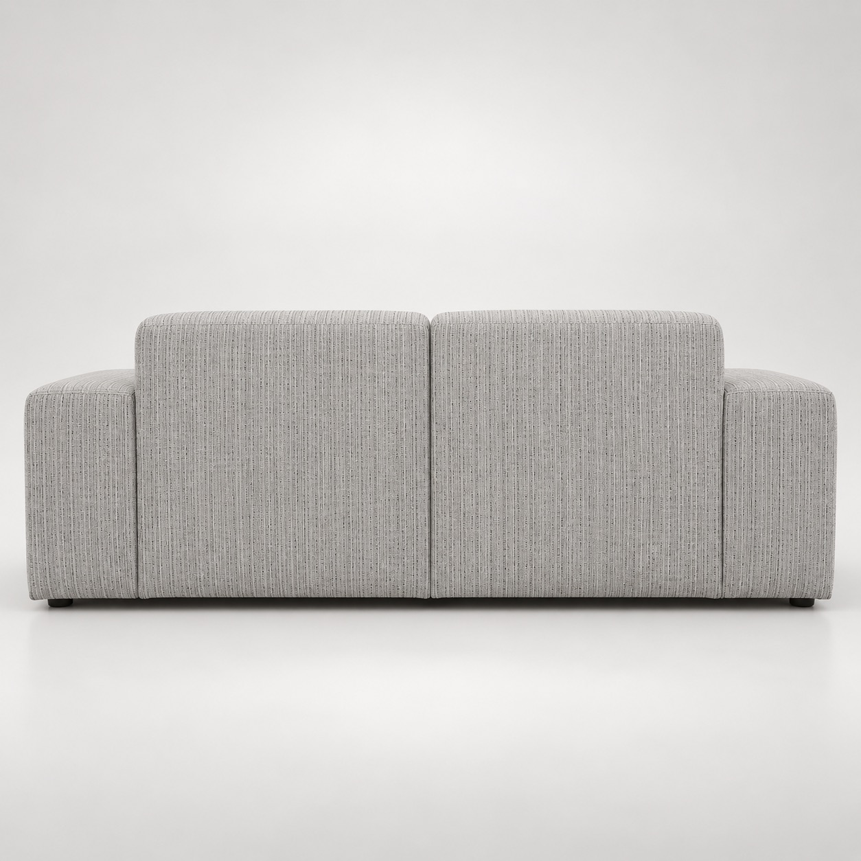 Brittany Two Seater Sofa - Pebble Weave - Rear View