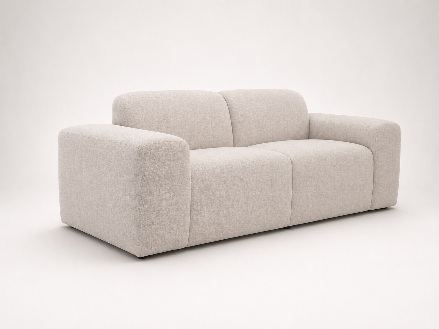 Brittany Two Seater Sofa - Porcelain - Left View
